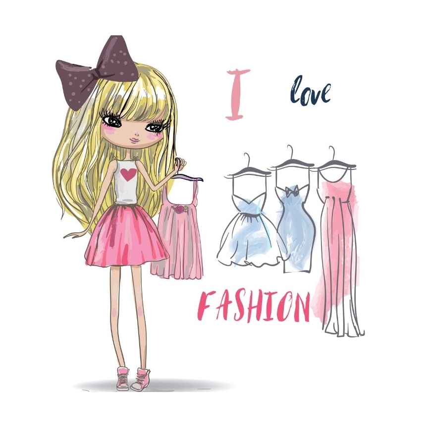 Lampadario per bambini GIRLS VIBES 1xE27/60W/230V Ø 40 cm Amo la moda