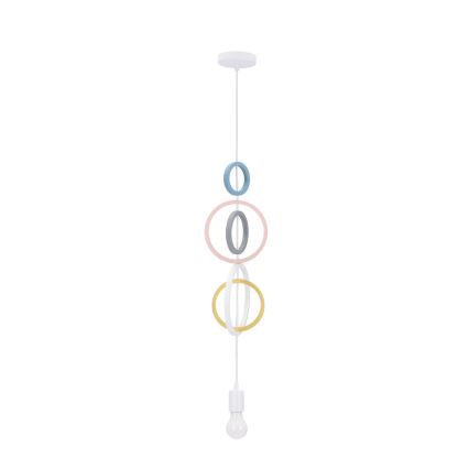 Lampadario per bambini HOOPS 1xE27/20W/230V diametro 19 cm multicolore