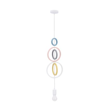 Lampadario per bambini HOOPS 1xE27/20W/230V diametro 19 cm multicolore