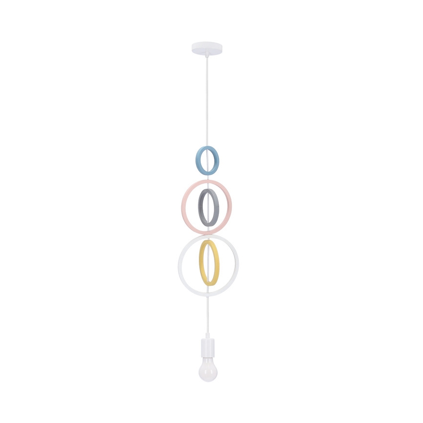 Lampadario per bambini HOOPS 1xE27/20W/230V diametro 19 cm multicolore