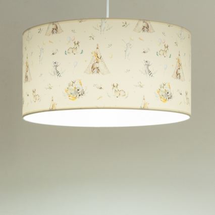Lampadario per bambini KIDS ROOM 1xE27/60W/230V Ø 40 cm con animaletti