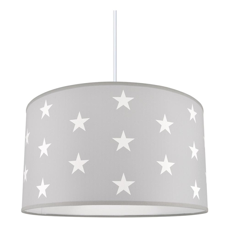 Lampadario per bambini STARS GREY 1xE27/60W/230V