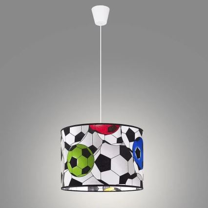 Lampadario per bambini su corda KIDS 1xE27/60W/230V calcio