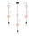 Lampadario per bambini TRIO 3xE27/20W/230V rosa/bianco