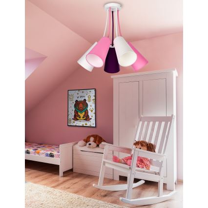 Lampadario per bambini WIRE KIDS 5xE27/15W/230V