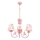 Lampadario per cameretta BALLENNA 3xE14/40W/230V rosa