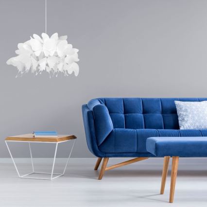 Lampadario per cameretta FARFALLA 1xE27/60W/230V bianco