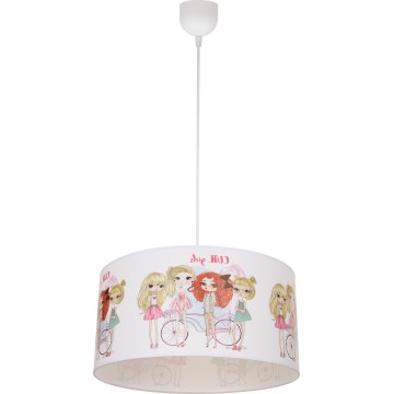 Lampadario per cameretta GIRLS VIBES 1x E27/60W/230V Ø 40 cm per ragazze