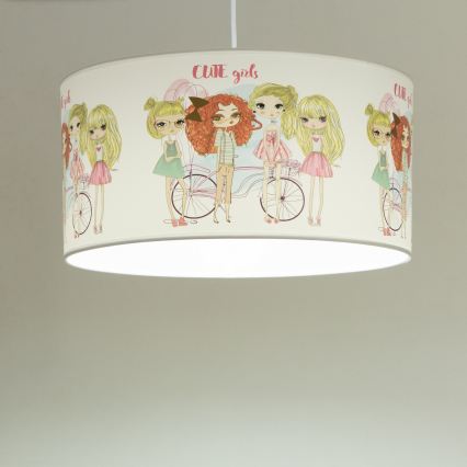 Lampadario per cameretta GIRLS VIBES 1x E27/60W/230V Ø 40 cm per ragazze