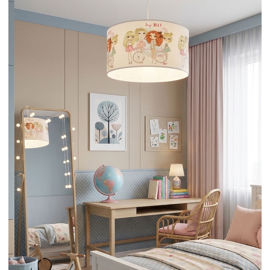 Lampadario per cameretta GIRLS VIBES 1x E27/60W/230V Ø 40 cm per ragazze