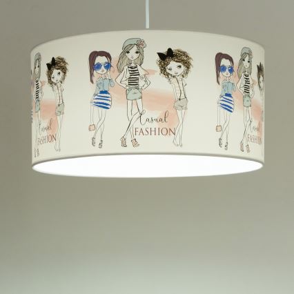 Lampadario per cameretta GIRLS VIBES 1xE27/60W/230V Ø 40 cm per ragazze