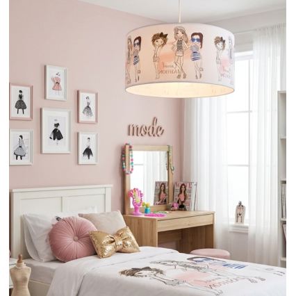 Lampadario per cameretta GIRLS VIBES 1xE27/60W/230V Ø 40 cm per ragazze