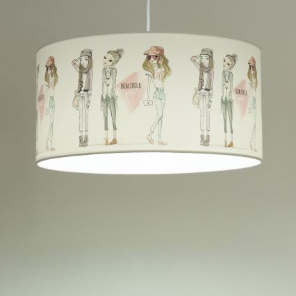 Lampadario per cameretta GIRLS VIBES 1xE27/60W/230V Ø 40 cm per ragazze