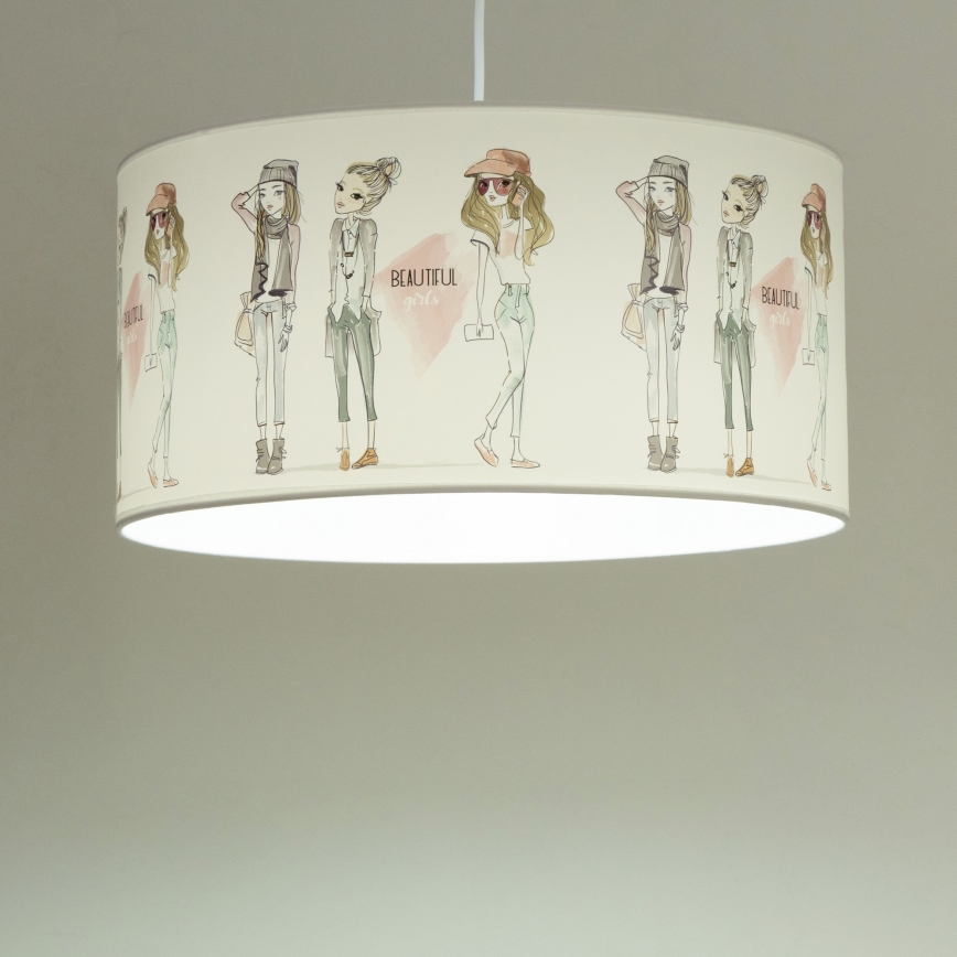 Lampadario per cameretta GIRLS VIBES 1xE27/60W/230V Ø 40 cm per ragazze