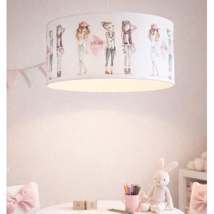 Lampadario per cameretta GIRLS VIBES 1xE27/60W/230V Ø 40 cm per ragazze