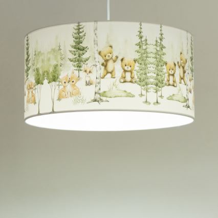 Lampadario per cameretta KIDS ROOM 1xE27/60W/230V Ø 40 cm a tema animali