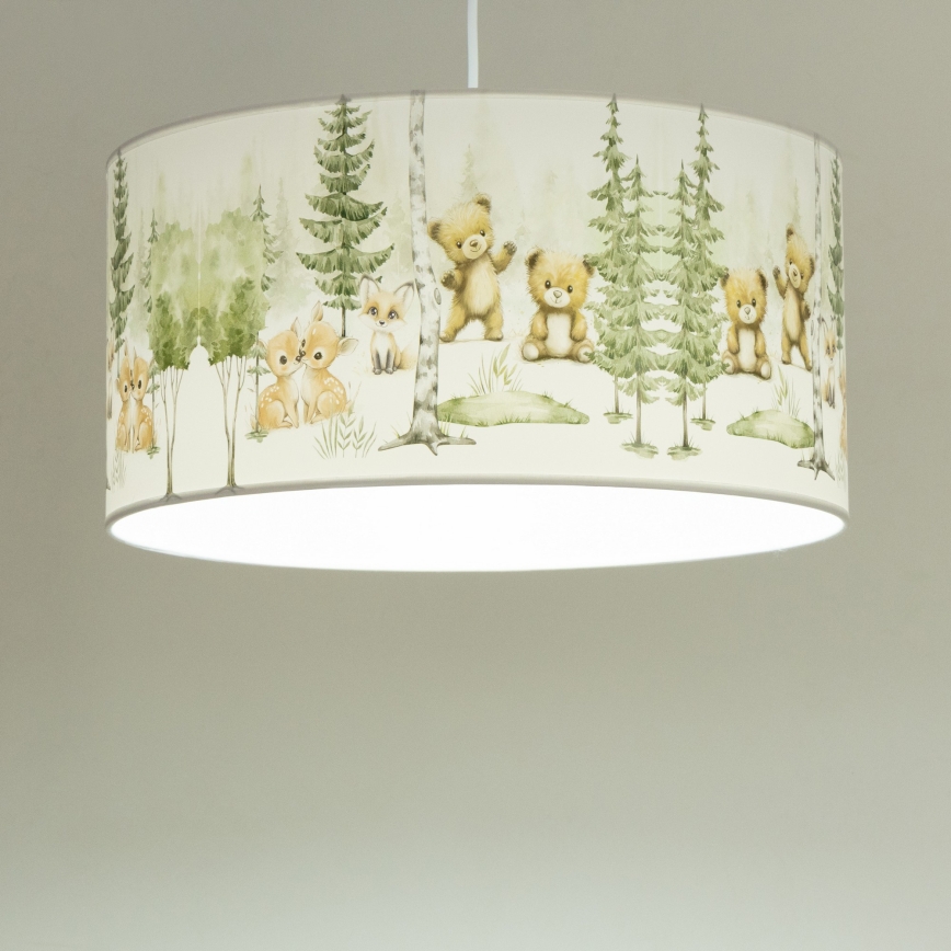 Lampadario per cameretta KIDS ROOM 1xE27/60W/230V Ø 40 cm a tema animali