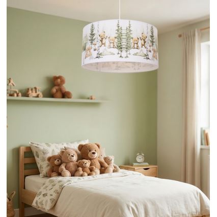 Lampadario per cameretta KIDS ROOM 1xE27/60W/230V Ø 40 cm a tema animali