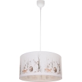 Lampadario per cameretta KIDS ROOM 1xE27/60W/230V Ø 40 cm con animaletti