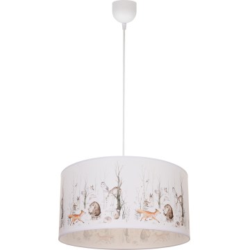 Lampadario per cameretta KIDS ROOM 1xE27/60W/230V Ø 40 cm con animaletti