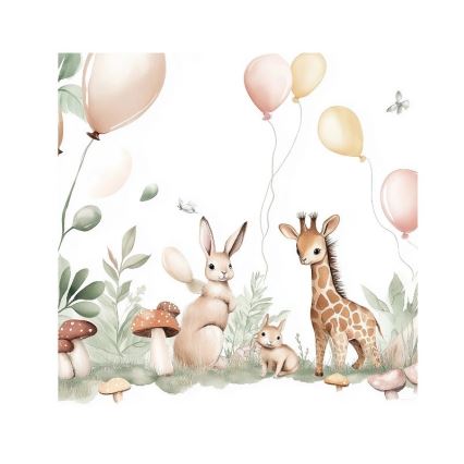 Lampadario per cameretta KIDS ROOM 1xE27/60W/230V Ø 40 cm con animaletti