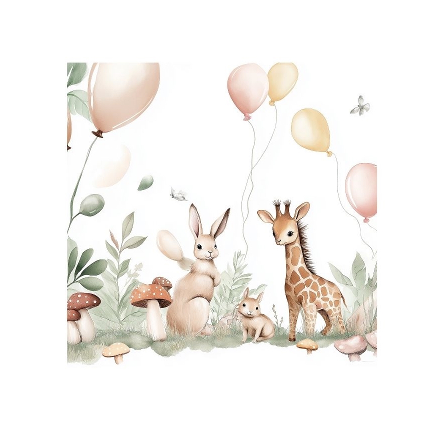 Lampadario per cameretta KIDS ROOM 1xE27/60W/230V Ø 40 cm con animaletti