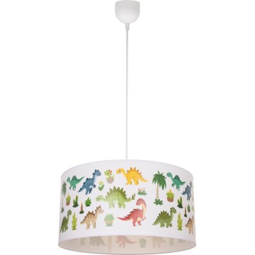 Lampadario per cameretta KIDS ROOM 1xE27/60W/230V Ø 40 cm dinosauro