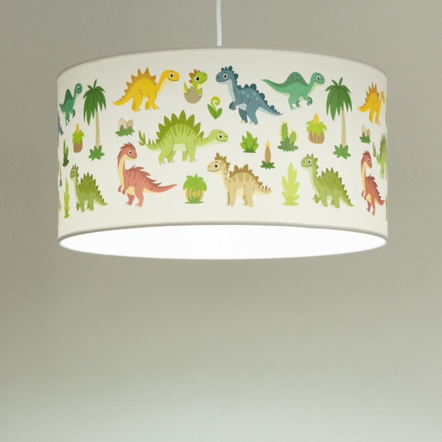 Lampadario per cameretta KIDS ROOM 1xE27/60W/230V Ø 40 cm dinosauro