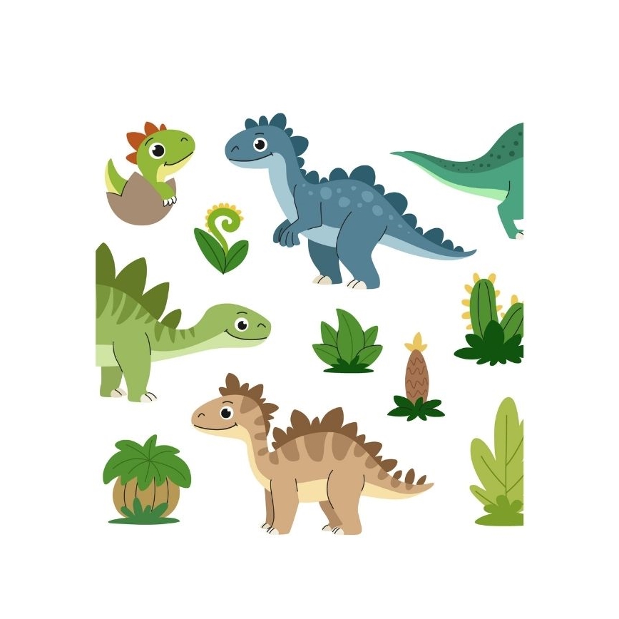 Lampadario per cameretta KIDS ROOM 1xE27/60W/230V Ø 40 cm dinosauro