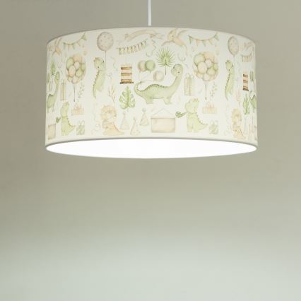 Lampadario per cameretta KIDS ROOM 1xE27/60W/230V Ø 40 cm dinosauro