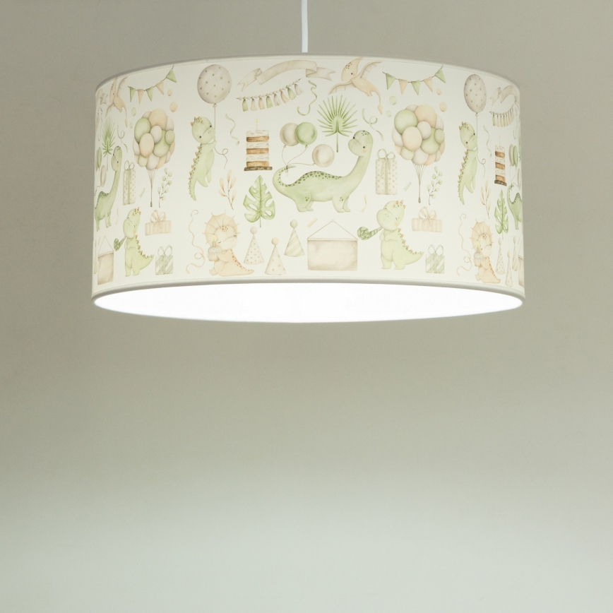 Lampadario per cameretta KIDS ROOM 1xE27/60W/230V Ø 40 cm dinosauro