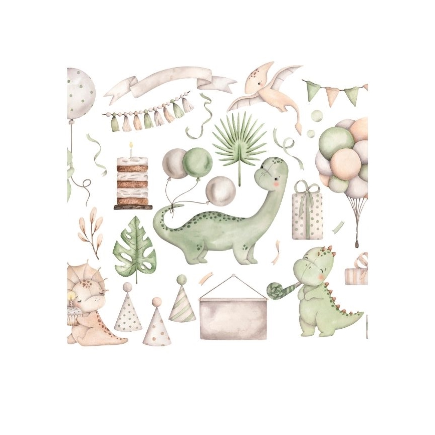 Lampadario per cameretta KIDS ROOM 1xE27/60W/230V Ø 40 cm dinosauro