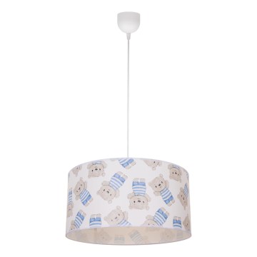 Lampadario per cameretta KIDS ROOM 1xE27/60W/230V Ø 40 cm orsacchiotto