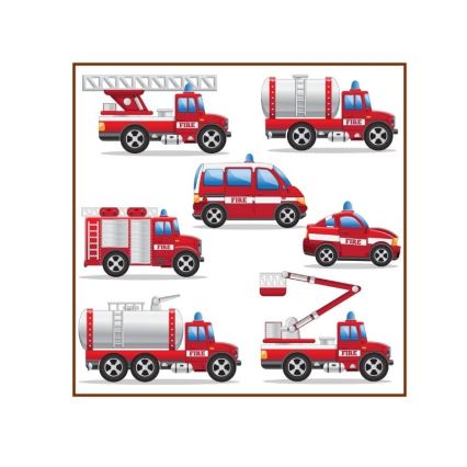 Lampadario per cameretta KIDS ROOM 1xE27/60W/230V Ø 40 cm tema pompieri