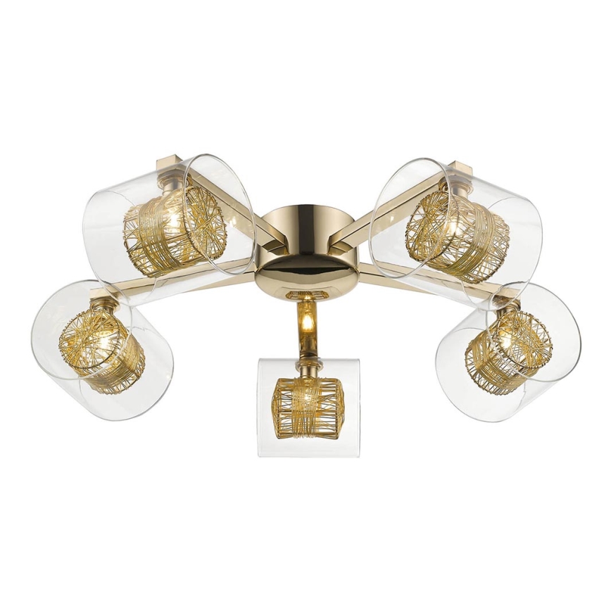 Lampadario plafone KLASS 5xG9/3W/230V oro