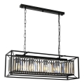 Lampadario PUNE 4xE27/40W/230V nero