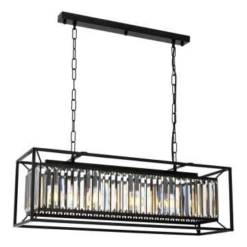 Lampadario PUNE 4xE27/40W/230V nero