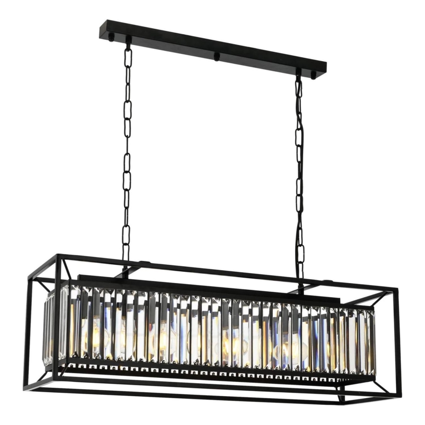 Lampadario PUNE 4xE27/40W/230V nero