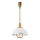 Lampadario regolabile RAMONA 1xE27/60W/230V beige/marrone/pino