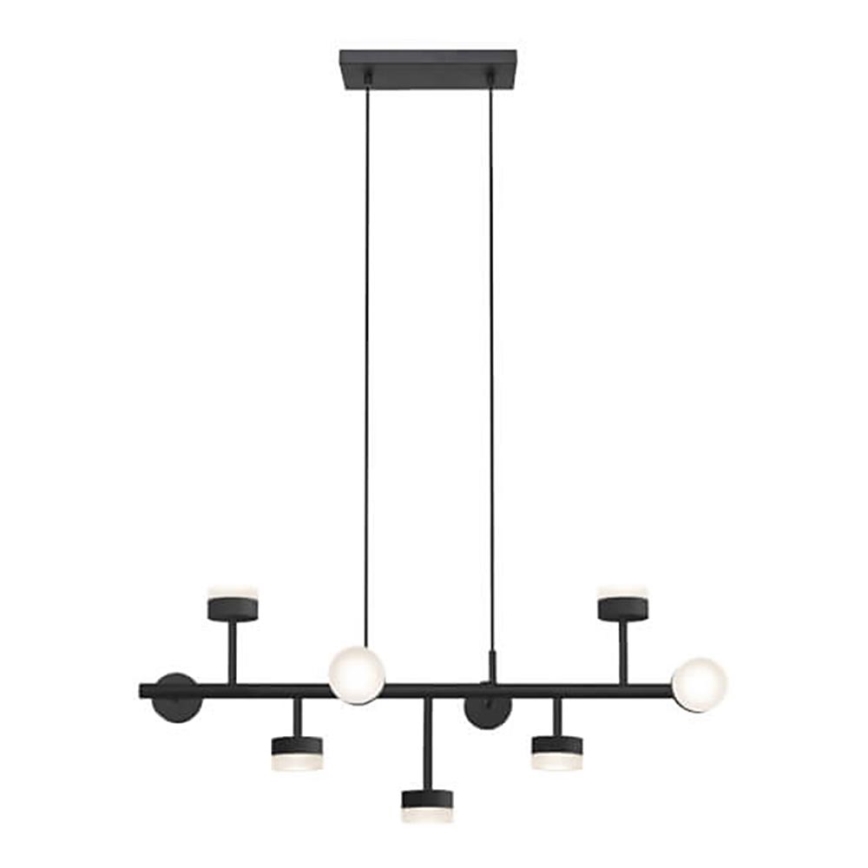 Lampadario sospensione con supporto rigido LED COMFORT 9xLED/5W/230V nero