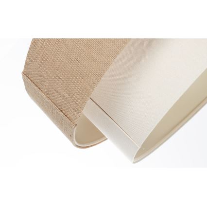Lampadario sospeso a cavo DUO 1xE27/60W/230V Ø 50 cm beige/crema