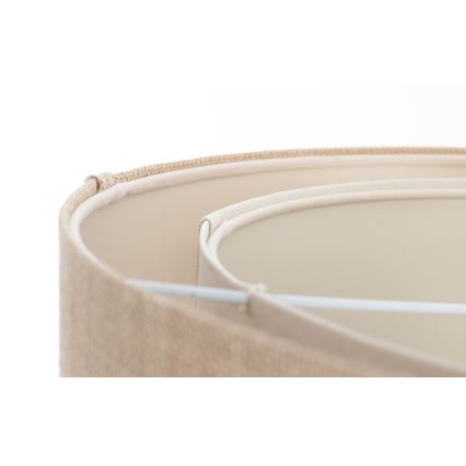 Lampadario sospeso a cavo DUO 1xE27/60W/230V Ø 50 cm beige/crema