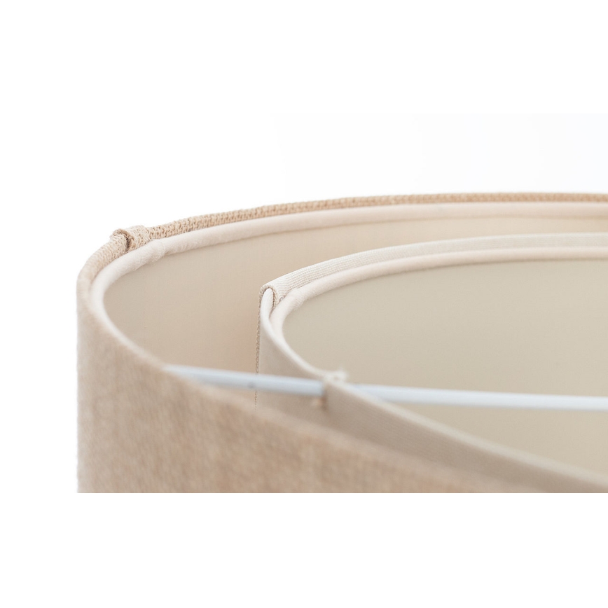Lampadario sospeso a cavo DUO 1xE27/60W/230V Ø 50 cm beige/crema
