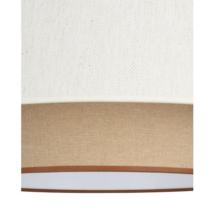 Lampadario sospeso a cavo NATIA 1x E27/60W/230V, Ø 45 cm, bianco/marrone
