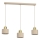 Lampadario sospeso a cavo PARKLA 3xE27/15W/230V beige/oro