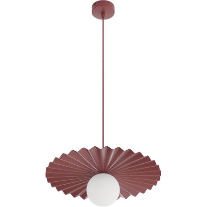 Lampadario sospeso a cavo UMBRA 1xG9/8W/230V rosso