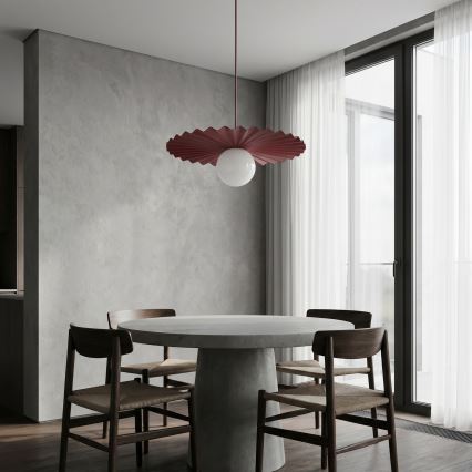 Lampadario sospeso a cavo UMBRA 1xG9/8W/230V rosso