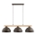 Lampadario sospeso a cavo VERTA 3xE27/15W/230V marrone/beige