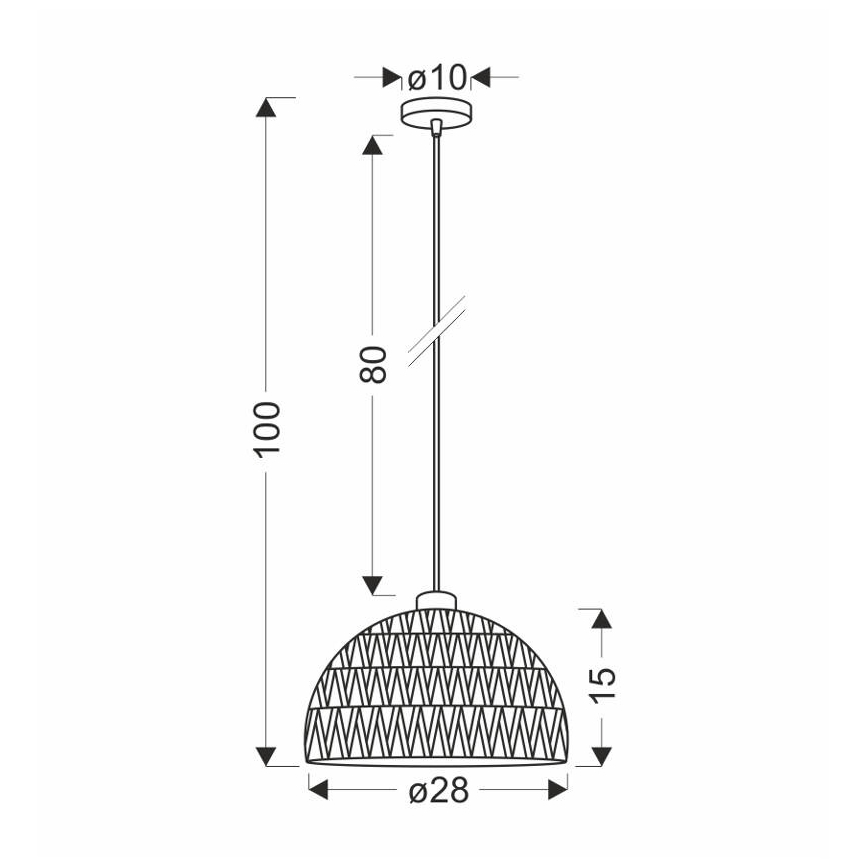 Lampadario sospeso BALLI 1xE27/40W/230V beige