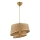 Lampadario sospeso BARETTE 1xE27/60W/230V marrone/oro